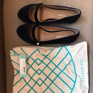 Report Brand Blue Velvet Shoes.  NWT